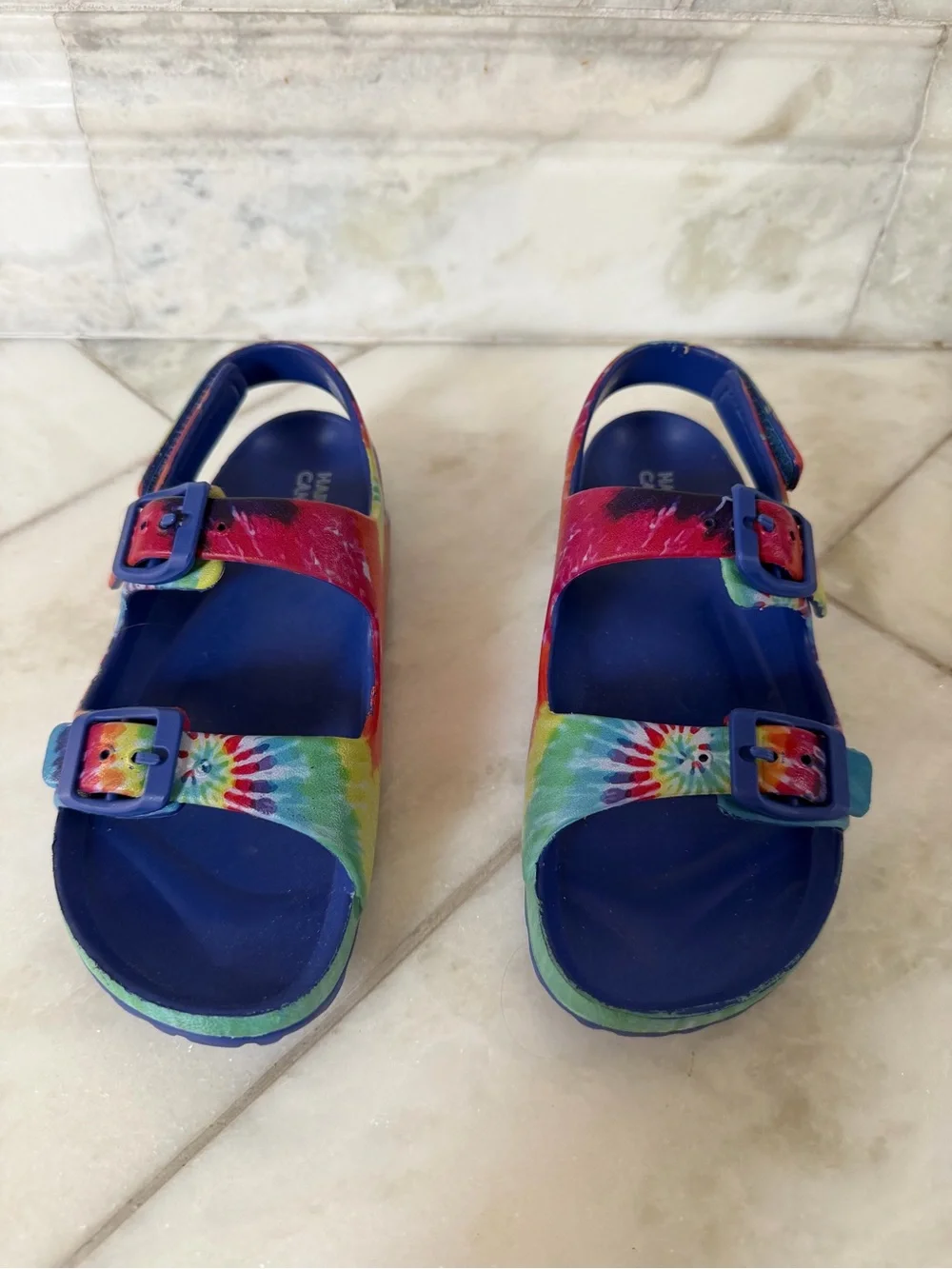 NWOT Size 12 Girls Nordstrom Harper Canyon Tie Dye Sandals